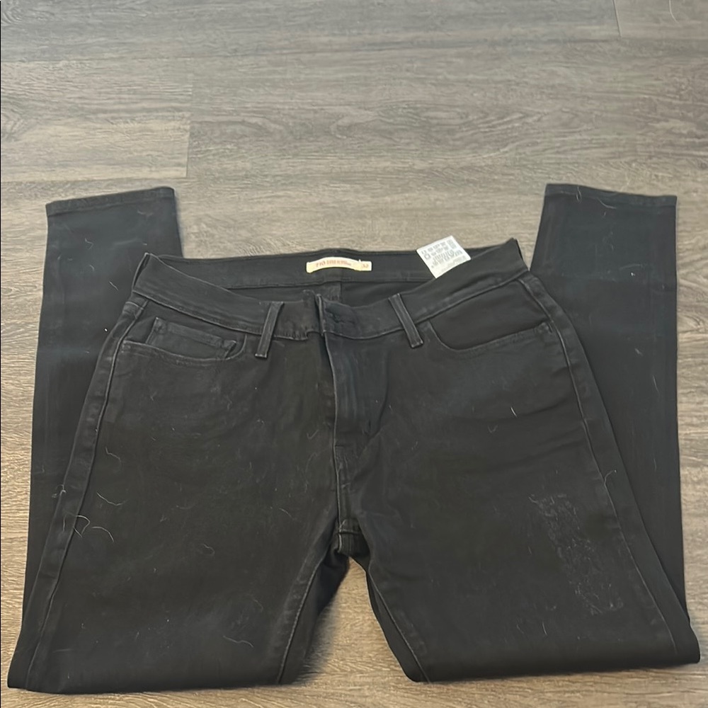 Levi's 710 Super Skinny Black Jeans